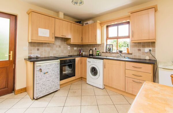 The kitchen area of number 12 Cnoc Na Gaoithe. 