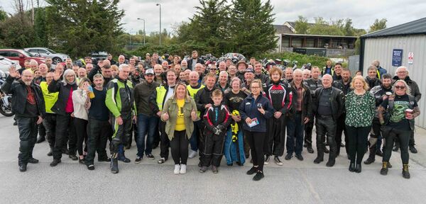 The North West Simon Community Charity Bike Ride stopped at Corrib Oil in Carrick on Sunday last weekend. The event, attended by a large group of bikers, started in Sligo following the N4 to Carrick with the return leg via North Leitrim. Pictured at front, centre, is Aisling McSharry, Fundraising Development Officer with North West Simon and Monica Szczesna, Supervisor at Corrib Oil, Carrick, who made a presentation. Pic. Gerry Faughnan The North West Simon Community Charity Bike Ride stopped at Corrib Oil in Carrick on Sunday last weekend. The event, attended by a large group of bikers, started in Sligo following the N4 to Carrick with the return leg via North Leitrim. Pictured at front, centre, is Aisling McSharry, Fundraising Development Officer with North West Simon and Monica Szczesna, Supervisor at Corrib Oil, Carrick, who made a presentation. Pic. Gerry Faughnan