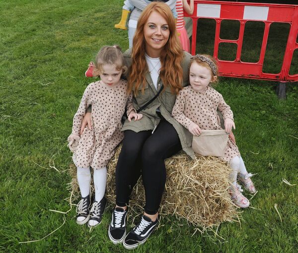Ellie, Fiadh and Cassandra McLoughlin pictured at Boyle Summer Show last weekend. Pic. Sean O'Dowd