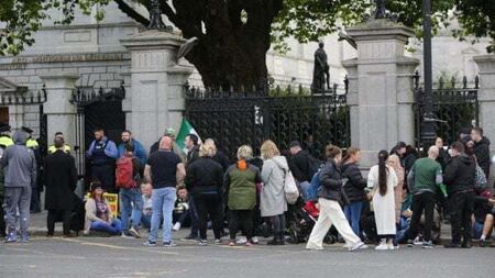 Seanad chair calls for 'sterile area' around Leinster House after protests