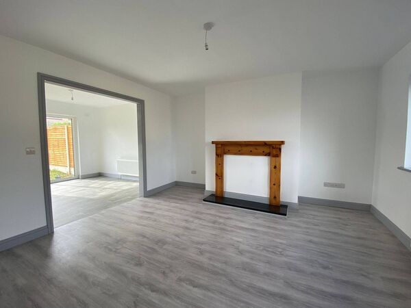 The living space is generous in size.