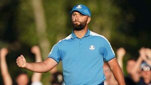 Jon Rahm and Tyrrell Hatton claim first point as Europe dominate USA in Rome