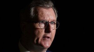 Gaps remain between UK government and DUP on trade border impasse, says Donaldson