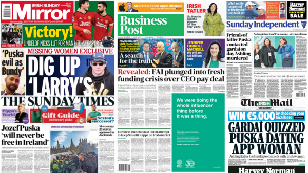 What the papers say: Sunday's front pages
