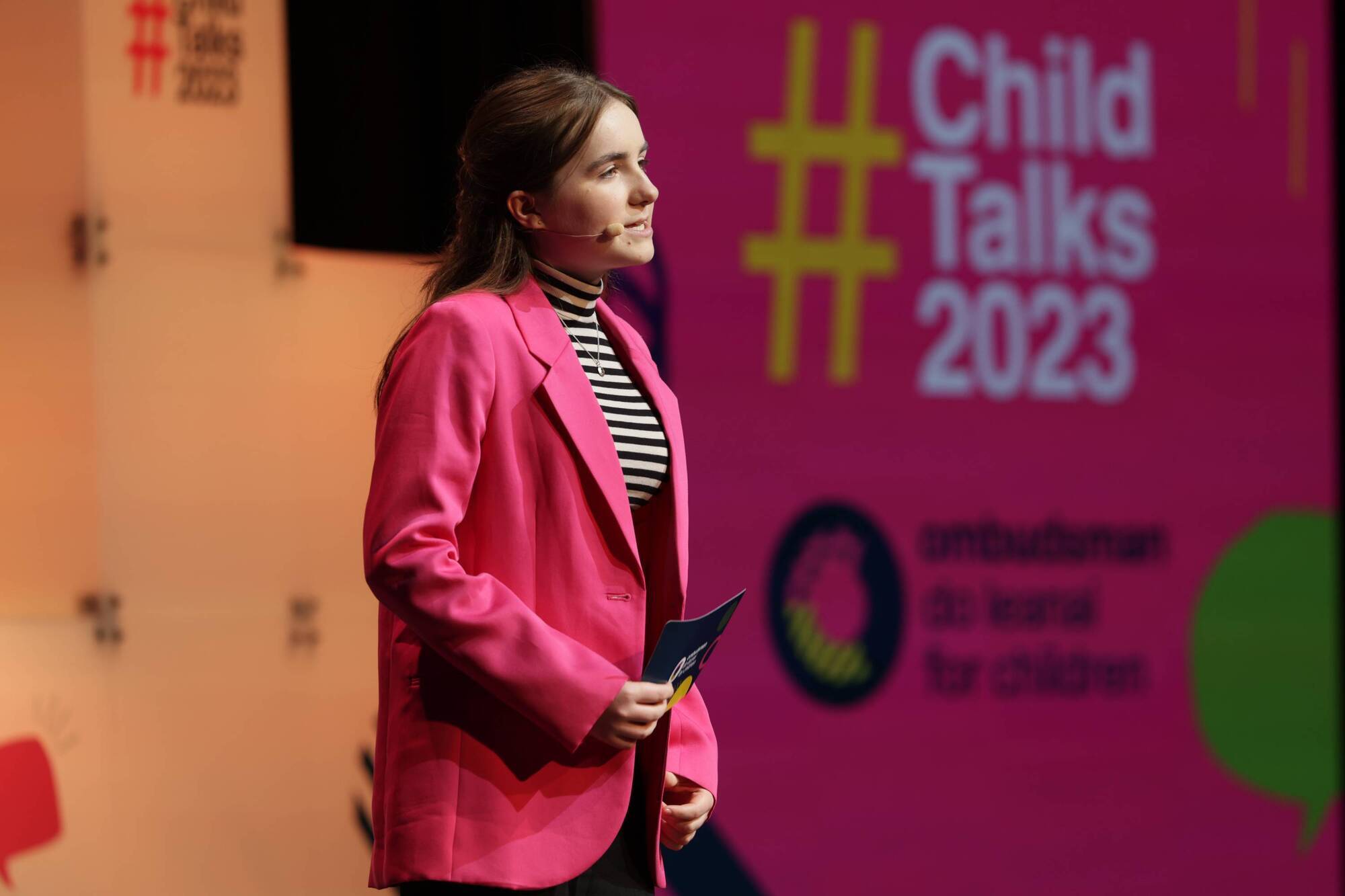Kilteevan teen takes to the stage for Child Talks 2023 - News - Vimarsana News