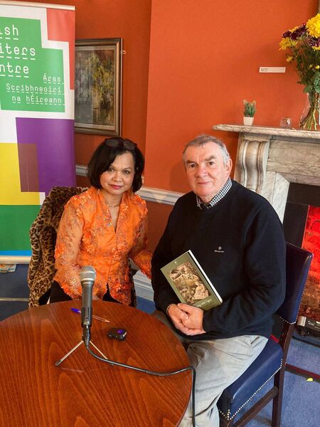 Amy Abdullah Barry and Thomas McCarthy, who introduced ‘Flirting with Tigers, at the Irish Writers Centre in Dublin gave three workshops at the Sacred Heart Hospital recently. Amy Abdullah Barry and Thomas McCarthy, who introduced ‘Flirting with Tigers, at the Irish Writers Centre in Dublin gave three workshops at the Sacred Heart Hospital recently.
