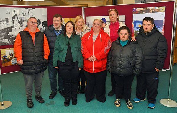 Declan Briscoe, Jim Reynolds, Triona Larkin, Anne Daly, Bernie Carr, Loretta Mulhaire, Maria Curley and John McDermott, Lisnamult Work Skills GRETB, pictured at the photographic exhibition. Pic. Gerard O’Loughlin Declan Briscoe, Jim Reynolds, Triona Larkin, Anne Daly, Bernie Carr, Loretta Mulhaire, Maria Curley and John McDermott, Lisnamult Work Skills GRETB, pictured at the photographic exhibition. Pic. Gerard O’Loughlin
