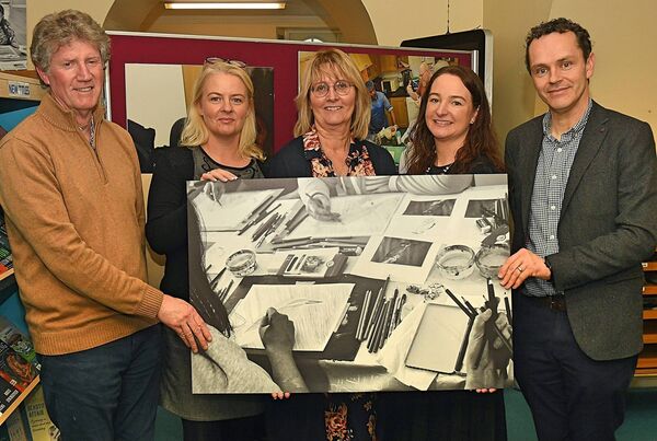 Photographer Martin McDonnell pictured with GRETB members Sinéad Morgan, Sheila Holland-Fox, Dolores McSharry and Donal Walsh at a photographic exhibition showcasing GRETB Community Education at its best. Pic. Gerard O’Loughlin Photographer Martin McDonnell pictured with GRETB members Sinéad Morgan, Sheila Holland-Fox, Dolores McSharry and Donal Walsh at a photographic exhibition showcasing GRETB Community Education at its best. Pic. Gerard O’Loughlin