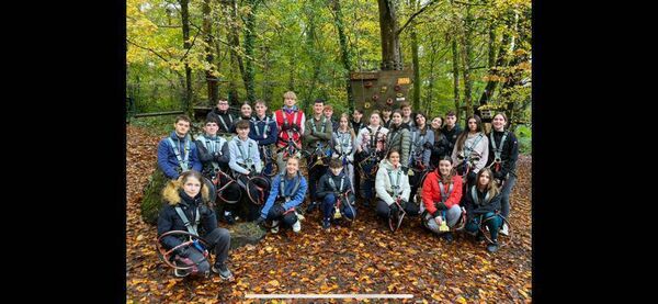 TY students at Elphin Community College recently enjoyed the thrills and spills of Zipit Adventures, Forest Park on a team-building day enjoyed by all. TY students at Elphin Community College recently enjoyed the thrills and spills of Zipit Adventures, Forest Park on a team-building day enjoyed by all.