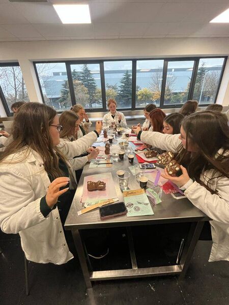 Fifth Year LCVP classes immersed themselves in a magical world of chocolate artistry at the Butler's Chocolate Factory. Fifth Year LCVP classes immersed themselves in a magical world of chocolate artistry at the Butler's Chocolate Factory.
