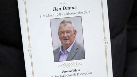 Ben Dunne a ‘good, decent, generous, loving Irish man’, mourners told