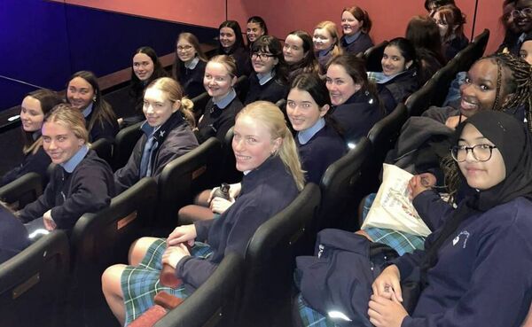 Sixth Years enjoying a performance of Shakespeare’s 'Hamlet’ in the Dean Crowe Theatre. 