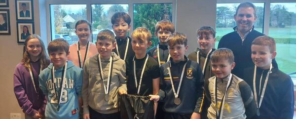 Young Roscommon golfers from Roscommon who came second to Athlone in the inaugural South Roscommon Golf Sixes.