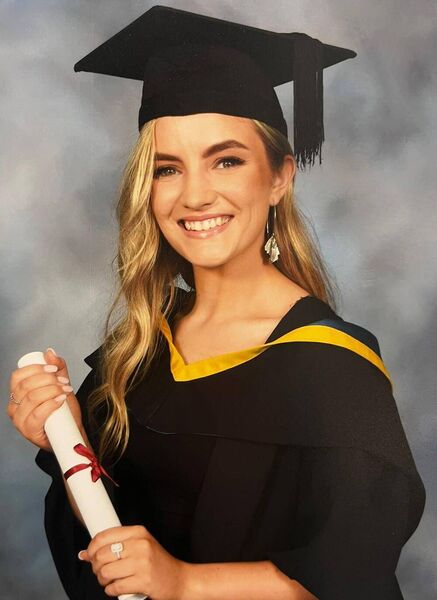 Eva Lavin, Carrowgarve, Tibohine, pictured after her recent graduation from Mary Immaculate College, Limerick with a Bachelor of Education. Eva has recently taken up a teaching position at Our Lady of Consolation Girls NS, Donnycarney, Dublin.