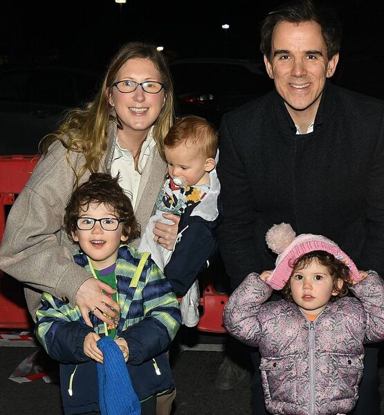 Ita, Kerry, Diarmúid, Conor and Tom Kelly, Brideswell, pictured at the switching on of the Christmas Lights in Monksland. Pic. Gerard O’Loughlin