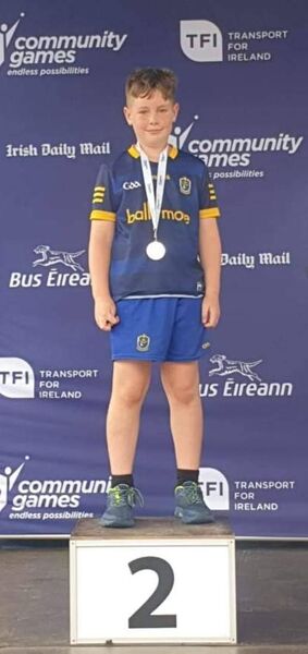 Paul Keaveney, Croghan/Drumlion/Cortober, silver medal winner in U-10 model making competition.