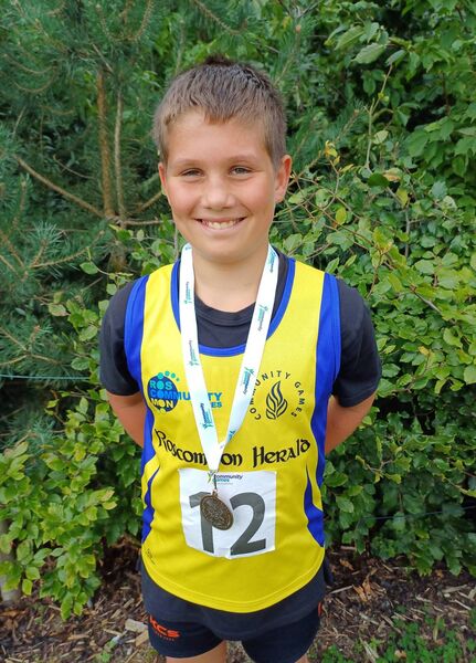 J.K Van Aarde, Elphin, winner of a bronze medal in the U-12 Ball Throw competition at the national Community Games Track and Field finals in Carlow. J.K Van Aarde, Elphin, winner of a bronze medal in the U-12 Ball Throw competition at the national Community Games Track and Field finals in Carlow.