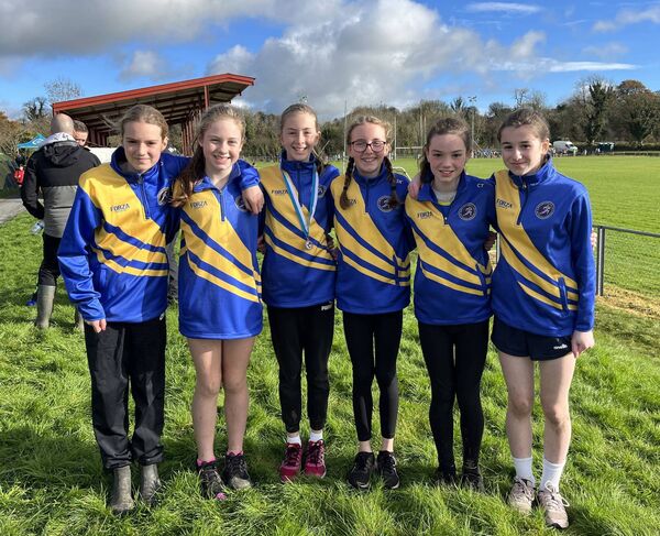The U-13 girls from Roscommon AC that will be competing at next Sunday's All-Ireland uneven-ages cross country championships at Navan Racecouse, Maria Godzic, Ciara Keane, Juliette Fallon, Sarah Kelly, Chloe Ttouuli, and Aimee Ttouuli. The U-13 girls from Roscommon AC that will be competing at next Sunday's All-Ireland uneven-ages cross country championships at Navan Racecouse, Maria Godzic, Ciara Keane, Juliette Fallon, Sarah Kelly, Chloe Ttouuli, and Aimee Ttouuli.