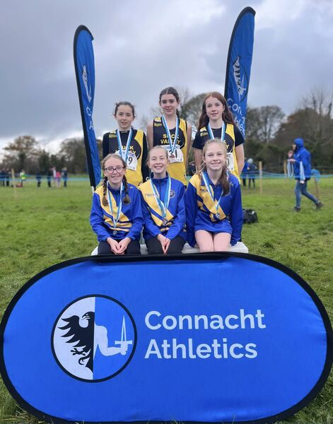 The Roscommon County U-13 girls' team that will be competing at next weekend's All-Ireland cross country championships. Back row: Ella Trayers, Emily Gately, and Muireann Mulry Front row: Sarah Kelly, Juliette Fallon, and Ciara Keane. The Roscommon County U-13 girls' team that will be competing at next weekend's All-Ireland cross country championships. Back row: Ella Trayers, Emily Gately, and Muireann Mulry Front row: Sarah Kelly, Juliette Fallon, and Ciara Keane.
