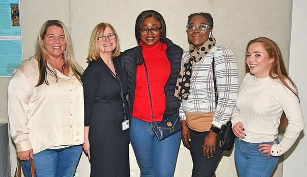Mary McDonagh, Janice O’Brien, Social Inclusion Officer, Roscommon County Council; Temhope Adenigba, Princess Moyosade Oyinloye and Winnie Christina McDonagh (all Ballaghaderreen). Pic. Gerard O’Loughlin