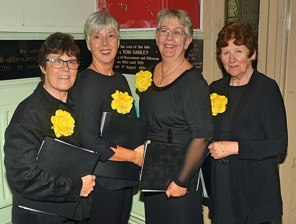 Christine Doyle, Kristen Kelly, Catherine Murray and Pat Clogher, pictured at Roscommon Solstice Choir's 10th anniversary concert in the Sacred Heart Church, Roscommon. Pic. Gerard O’Loughlin Christine Doyle, Kristen Kelly, Catherine Murray and Pat Clogher, pictured at Roscommon Solstice Choir's 10th anniversary concert in the Sacred Heart Church, Roscommon. Pic. Gerard O’Loughlin