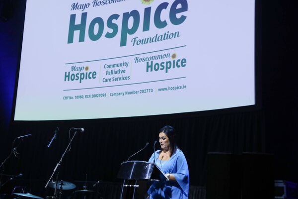 Pictured is Martina Jennings, CEO of Mayo Roscommon Hospice Foundation announcing the foundation's commitment to building a Children’s Hospice in the West of Ireland. 