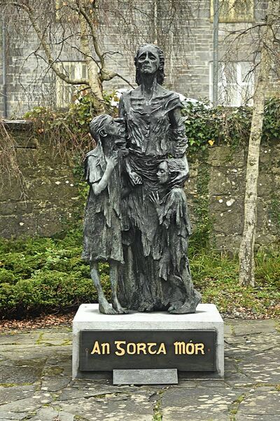 The famine memorial unveiled in Roscommon back in 1999. Pic. Gerard O'Loughlin