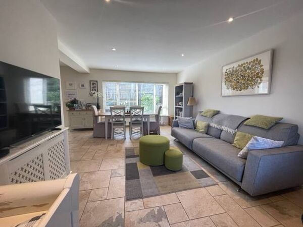 The open plan living space.