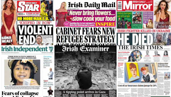 What the papers say: Wednesday's front pages - Homepage - Vimarsana News