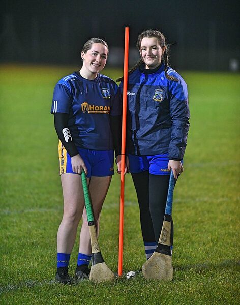 Caoimhe Connaughton and Ciara Dowd at training in Athleague ahead of Saturday's All-Ireland junior club camogie final. Caoimhe Connaughton and Ciara Dowd at training in Athleague ahead of Saturday's All-Ireland junior club camogie final.