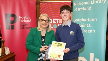 Top prize for Shay at national poetry competition