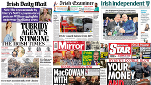 What the papers say: Friday's front pages What the papers say: Friday's front pages