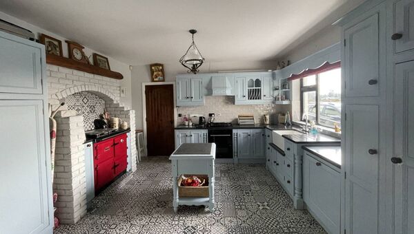 The property has a well laid out modern kitchen.