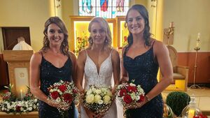 Stunning Roscommon bride joined by team-mates on her wedding day