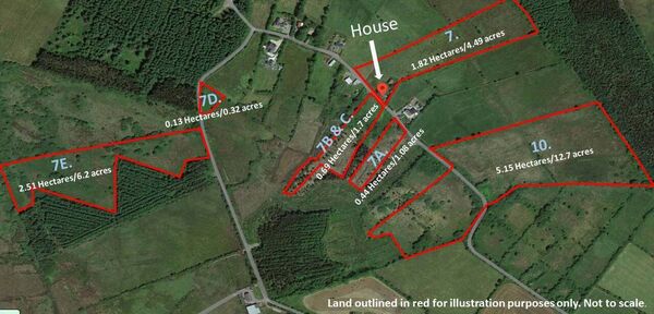 The land has good road frontage.
