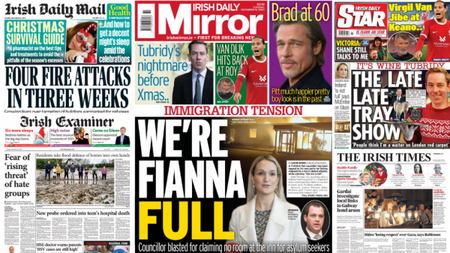 What the papers say: Tuesday's front pages