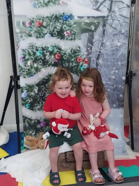 Saorla and Cillian McGuinness all set for Christmas. Saorla and Cillian McGuinness all set for Christmas.