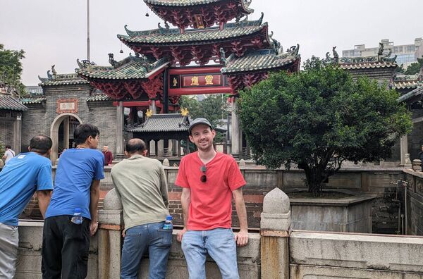 Adrian Moylan spending Christmas in China. Adrian Moylan spending Christmas in China.