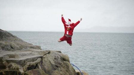 Huge crowds flock to Dublin’s Forty Foot for Christmas Day swim