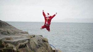 Huge crowds flock to Dublin’s Forty Foot for Christmas Day swim