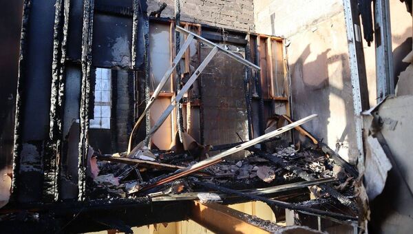 Widespread damage was caused to the derelict building. Pic. Courtesy Austin Waldron