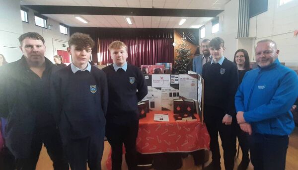 Fifth place winners in the Scoil Mhuire Enterprise Competition were : Patrick McEnroe, Luke Wilders, Séan Johnston - Callsign Athena, a Novel. 