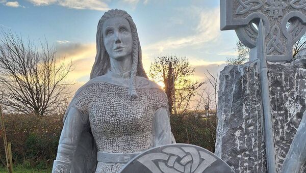 The Warrior Woman of the ‘The Souls Of Ranelagh’ monument. 