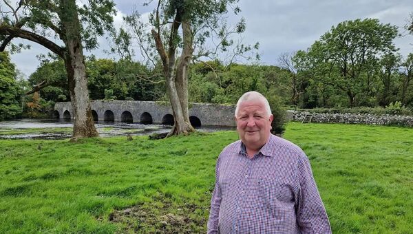 Cllr Laurence Fallon pictured at Rookwood Bridge.