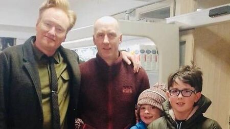 US comedian and television host samples great black pudding in County Galway