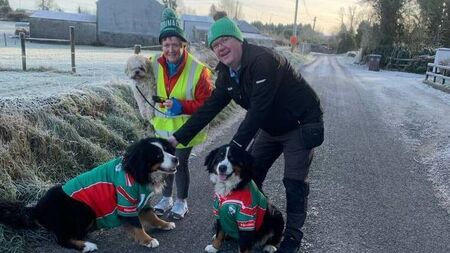 Everything that moves has been decked out in red and green for big match
