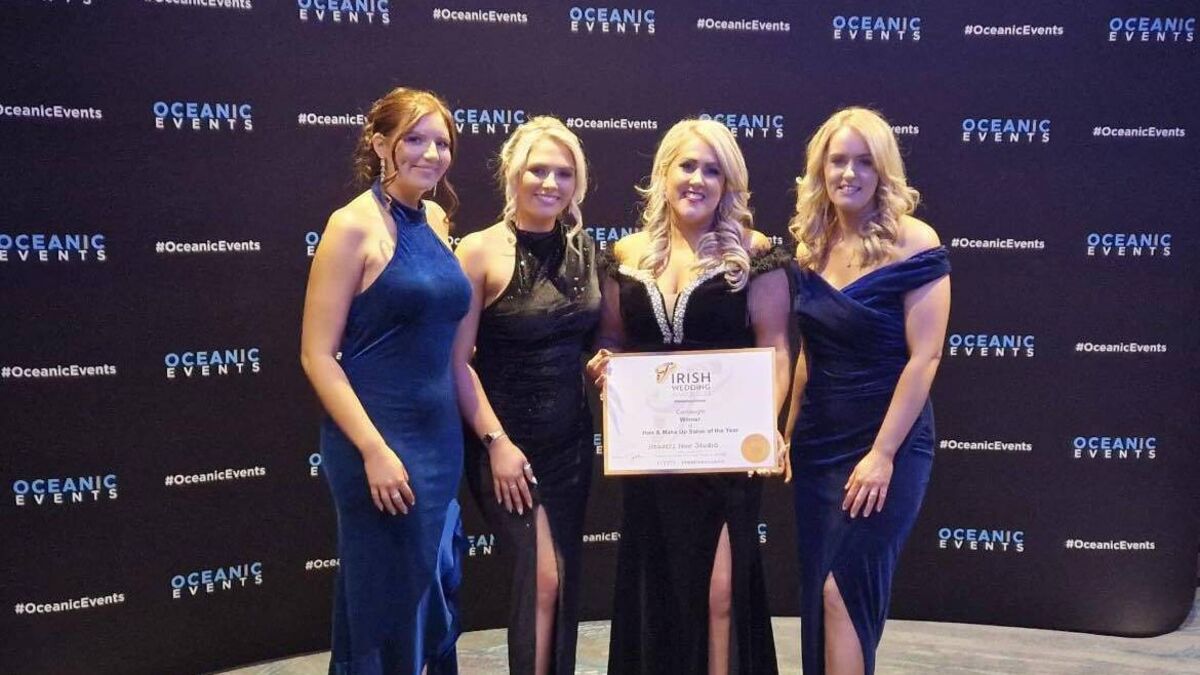 County Roscommon hair salon wins regional Wedding Hair and Make Up Salon of the Year award