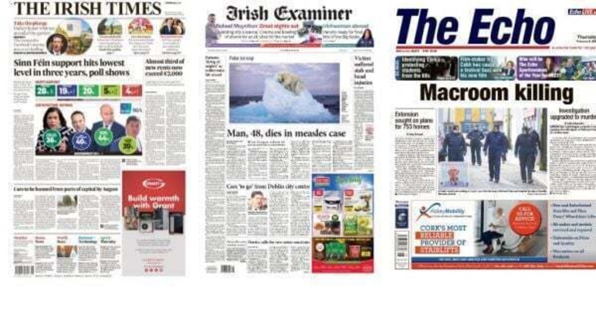 What the papers say: Thursday's front pages