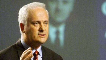 John Bruton hailed ‘a great statesman’ at removal mass in Co Meath