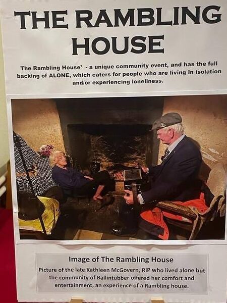 A Rambling House event is being held in Cloonfad. A Rambling House event is being held in Cloonfad.
